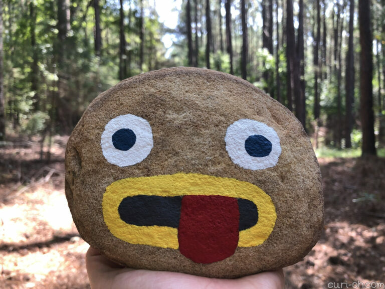 Over the Garden Wall “Rock Facts” Painted Garden Stone CuriOh!