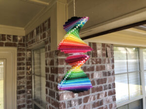 Perler Bead Rainbow Spinner